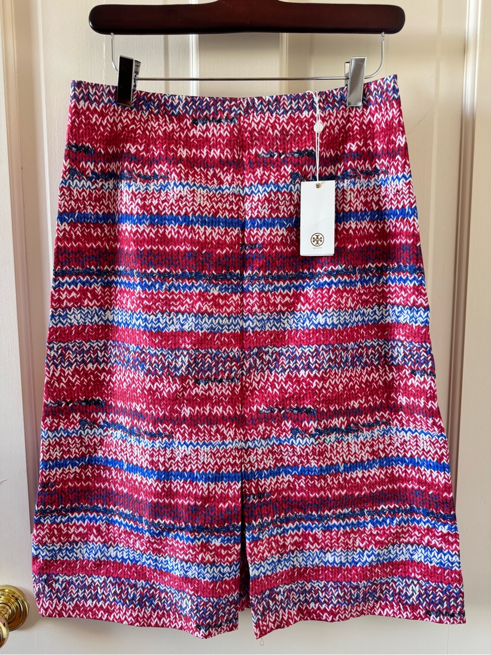 Tory Burch Silk A-line skirt, size 6 NWT
